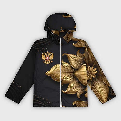 Женская ветровка Золотой герб России / 3D-Белый – фото 1