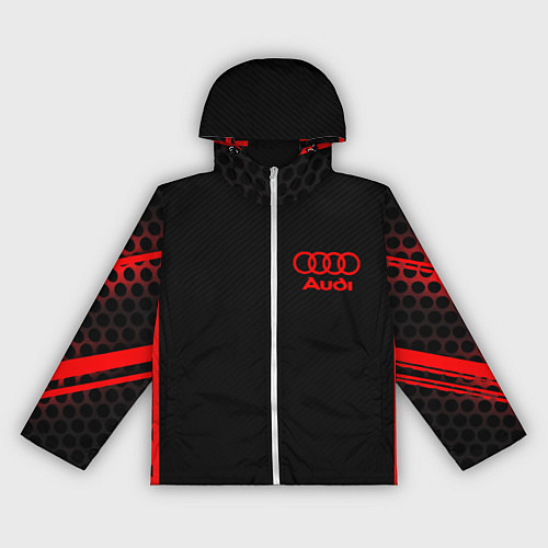 Женская ветровка Audi sport geometry / 3D-Белый – фото 1