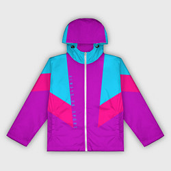 Ветровка с капюшоном женская Always in sports сиреньевый, цвет: 3D-белый