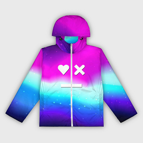 Женская ветровка Love death robots neon gradient serial / 3D-Белый – фото 1