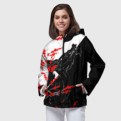 Ветровка с капюшоном женская Tokyo Dragon, цвет: 3D-черный — фото 2