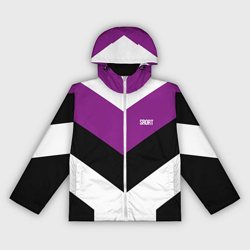 Женская ветровка Ретро спортивный костюм с полосами / 3D-Белый – фото 1