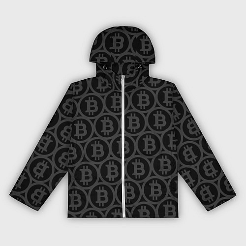 Женская ветровка Биткоин патерн / 3D-Белый – фото 1