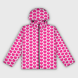 Женская ветровка Малиновые сердца