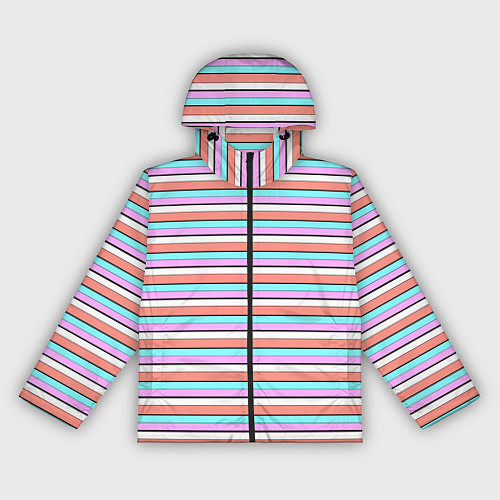 Женская ветровка Полосатый оранжевый / 3D-Черный – фото 1