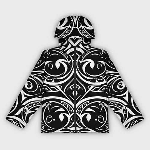 Женская ветровка Белое на чёрном / 3D-Черный – фото 1