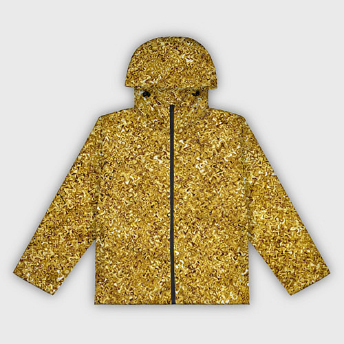 Женская ветровка Золотой волнистый с переливами / 3D-Черный – фото 1