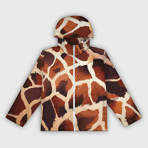 Женская ветровка Пятнистый мех жирафа / 3D-Белый – фото 1