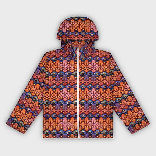 Женская ветровка Абстрактный паттерн мозаикой / 3D-Белый – фото 1