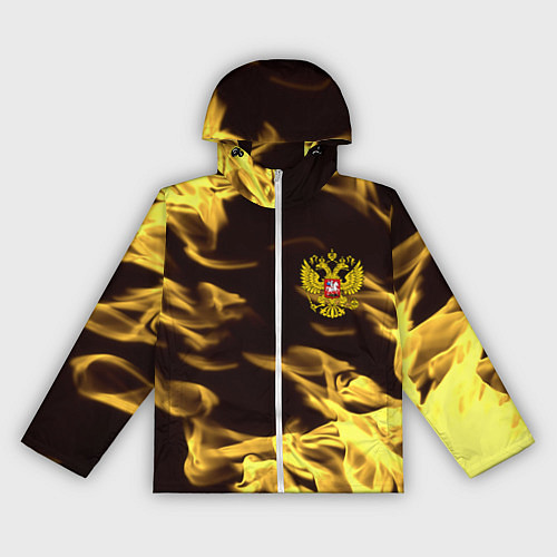 Женская ветровка Имперская Россия желтый огонь / 3D-Белый – фото 1