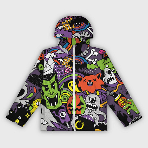 Женская ветровка Страшно веселые монстры / 3D-Белый – фото 1