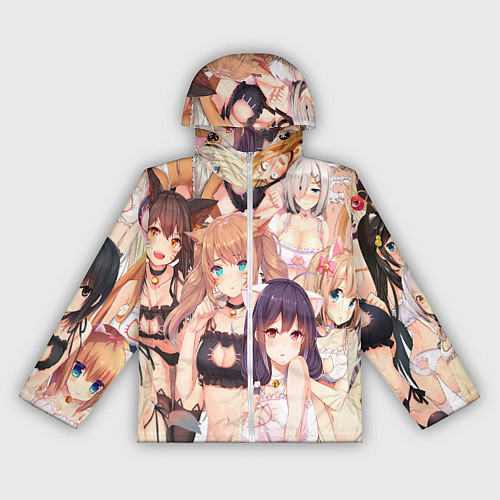 Женская ветровка Аниме тяночки / 3D-Белый – фото 1