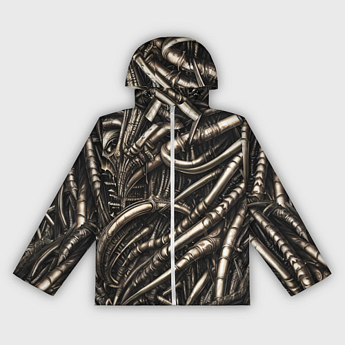 Женская ветровка Серые трубки чужих / 3D-Белый – фото 1