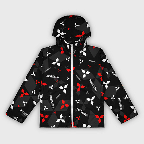 Женская ветровка Mitsubishi - logo pattern / 3D-Белый – фото 1
