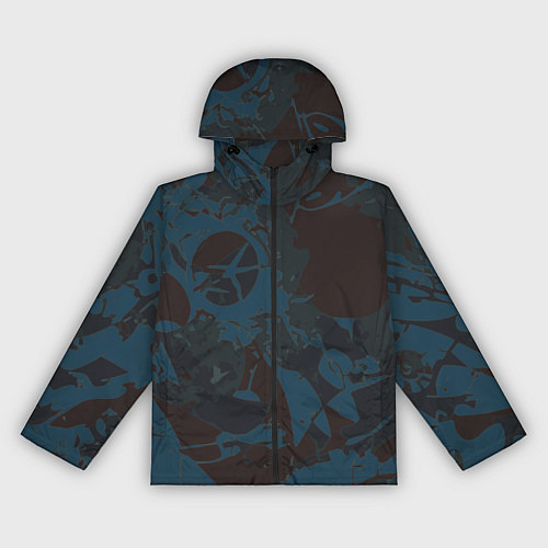 Женская ветровка Абстрактный камуфляж / 3D-Черный – фото 1