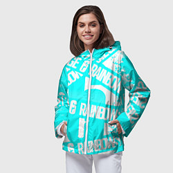 Ветровка с капюшоном женская Tom Clancys rainbow six, цвет: 3D-белый — фото 2