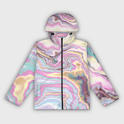 Женская ветровка Мрамор узор разноцветный