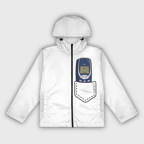 Женская ветровка Нокиа 3310 в стиле 90х / 3D-Черный – фото 1