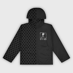 Ветровка с капюшоном женская CSGO metal logo, цвет: 3D-черный