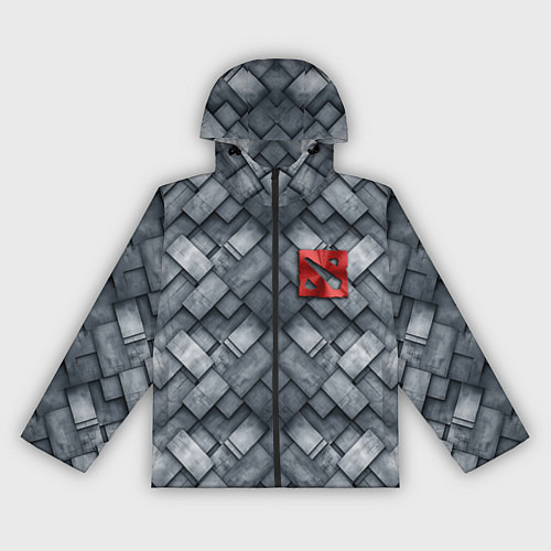 Женская ветровка Dota - metal texture logo / 3D-Черный – фото 1