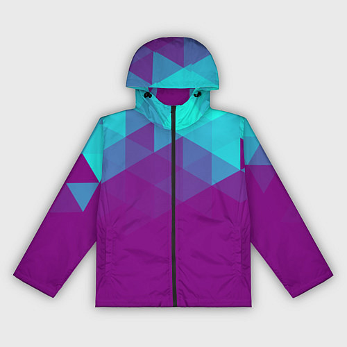 Женская ветровка Geometry polygonal psy / 3D-Черный – фото 1