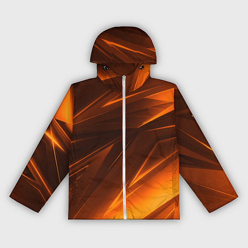 Женская ветровка Geometry stripes orange / 3D-Белый – фото 1