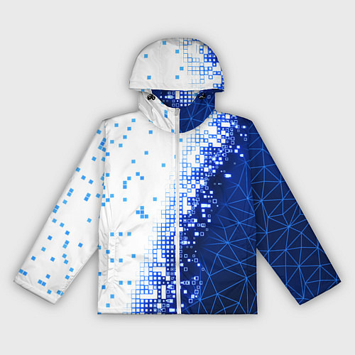 Женская ветровка Поврежденный цифровой скин / 3D-Белый – фото 1