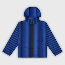 Ветровка с капюшоном женская Синий в вертикальную полоску, цвет: 3D-черный