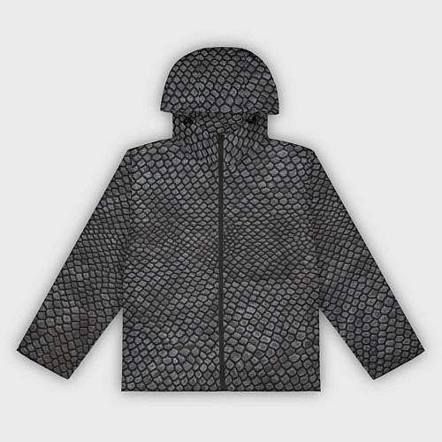 Женская ветровка Текстура змеиная кожа / 3D-Черный – фото 1