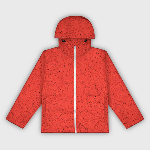 Женская ветровка Текстура цвет оранжевая заря / 3D-Белый – фото 1