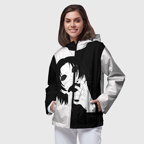 Женская ветровка Токийский некто / 3D-Черный – фото 3