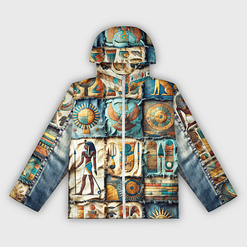 Женская ветровка Пэчворк из Египта / 3D-Белый – фото 1