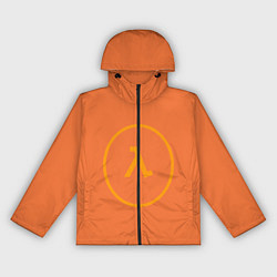 Ветровка с капюшоном женская Half-Life оранжевый, цвет: 3D-черный