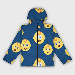 Ветровка с капюшоном женская Лёлик и болик, цвет: 3D-черный