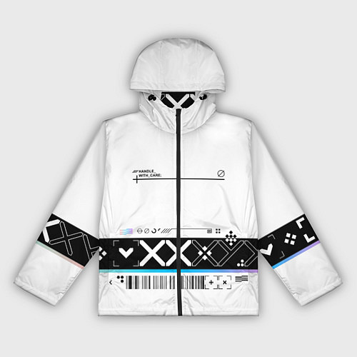 Женская ветровка Printstream white - скин CS / 3D-Черный – фото 1