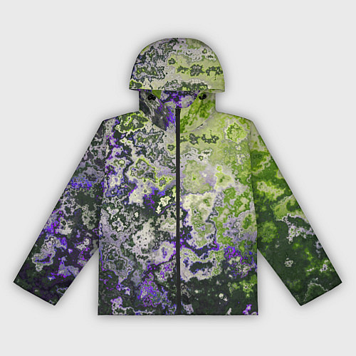 Женская ветровка Абстрактный эффект ржавчины / 3D-Черный – фото 1