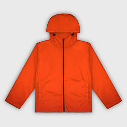Ветровка с капюшоном женская Пылкий красно-оранжевый градиент, цвет: 3D-черный
