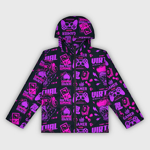 Женская ветровка Virtual reality lettering / 3D-Черный – фото 1