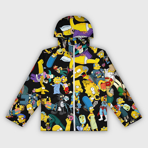 Женская ветровка Персонажи Симпсонов / 3D-Белый – фото 1