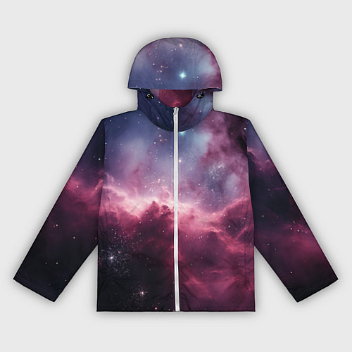 Женская ветровка Абстрактный космос фантастика / 3D-Белый – фото 1