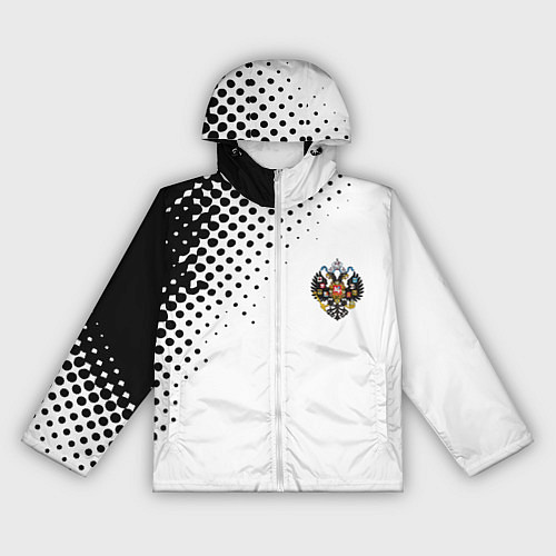 Женская ветровка Герб РФ спорт абстракция / 3D-Белый – фото 1