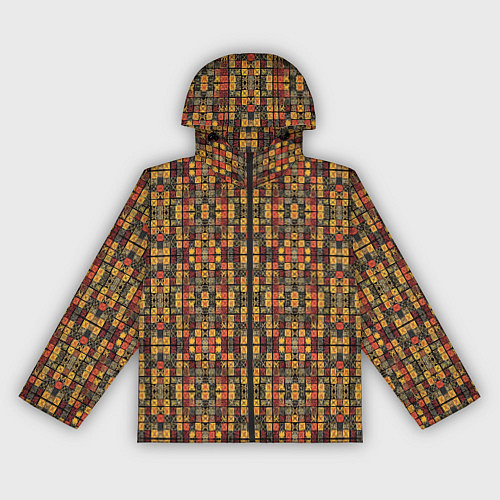 Женская ветровка Абстрактный африканский узор / 3D-Черный – фото 1