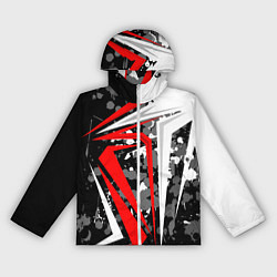 Ветровка с капюшоном женская Extreme geometry, цвет: 3D-белый