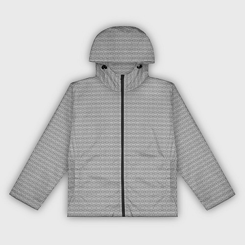 Женская ветровка Черно-белый узор в стиле ар-деко / 3D-Черный – фото 1