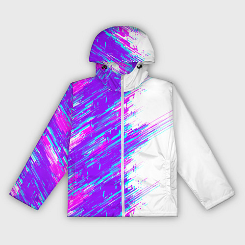 Женская ветровка Neon glitch / 3D-Белый – фото 1