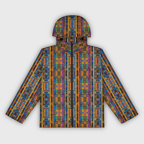 Женская ветровка Полоски африканские яркие / 3D-Черный – фото 1