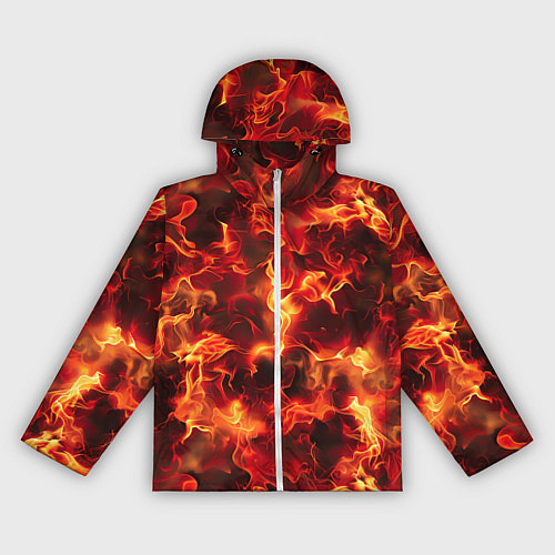 Женская ветровка Огненный элементаль / 3D-Белый – фото 1