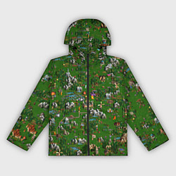 Ветровка с капюшоном женская Герои 3 Карта Сопряжения, цвет: 3D-черный