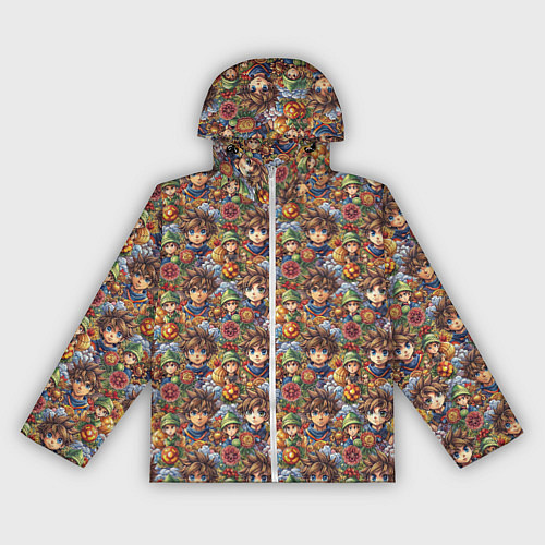 Женская ветровка Аниме парень паттерн / 3D-Белый – фото 1