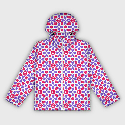 Женская ветровка Потрясающий узор батик / 3D-Белый – фото 1